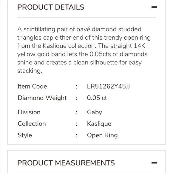 HP🎉Gabriel & Co 14k Gold & diamond ring - Picture 9 of 14